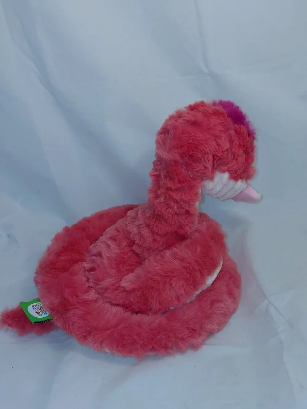 Gigglescape Snake Plush Pink Heart Tongue Stuffed Animal NWT Valentine's Day